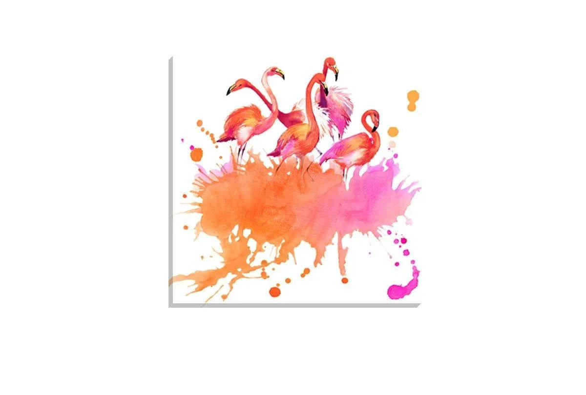 Flamingo Abstract | Canvas Art Print - Final Touch Decor