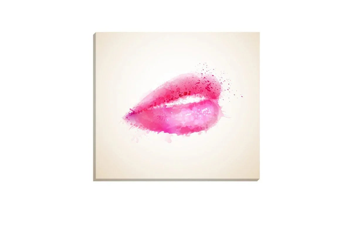 Pink Lips | Canvas Wall Art Print - Final Touch Decor