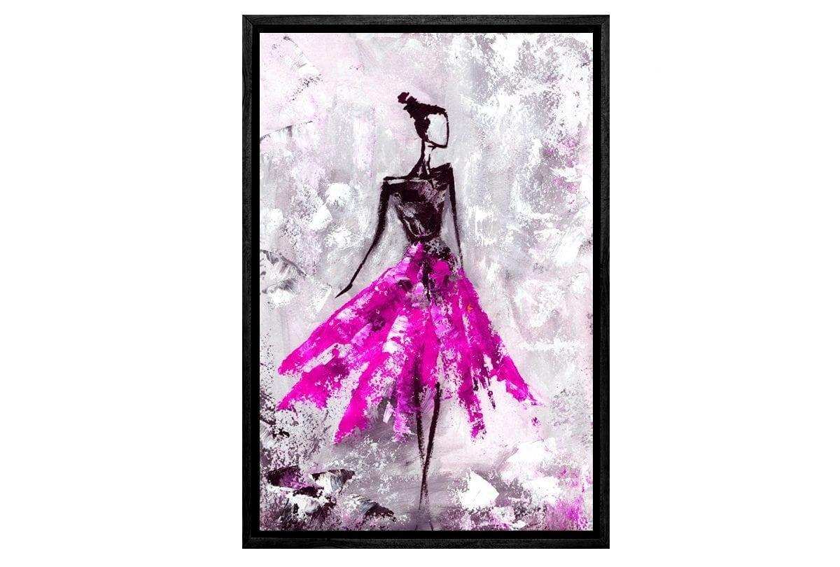 Woman in Pink | Canvas Art Print - Final Touch Decor