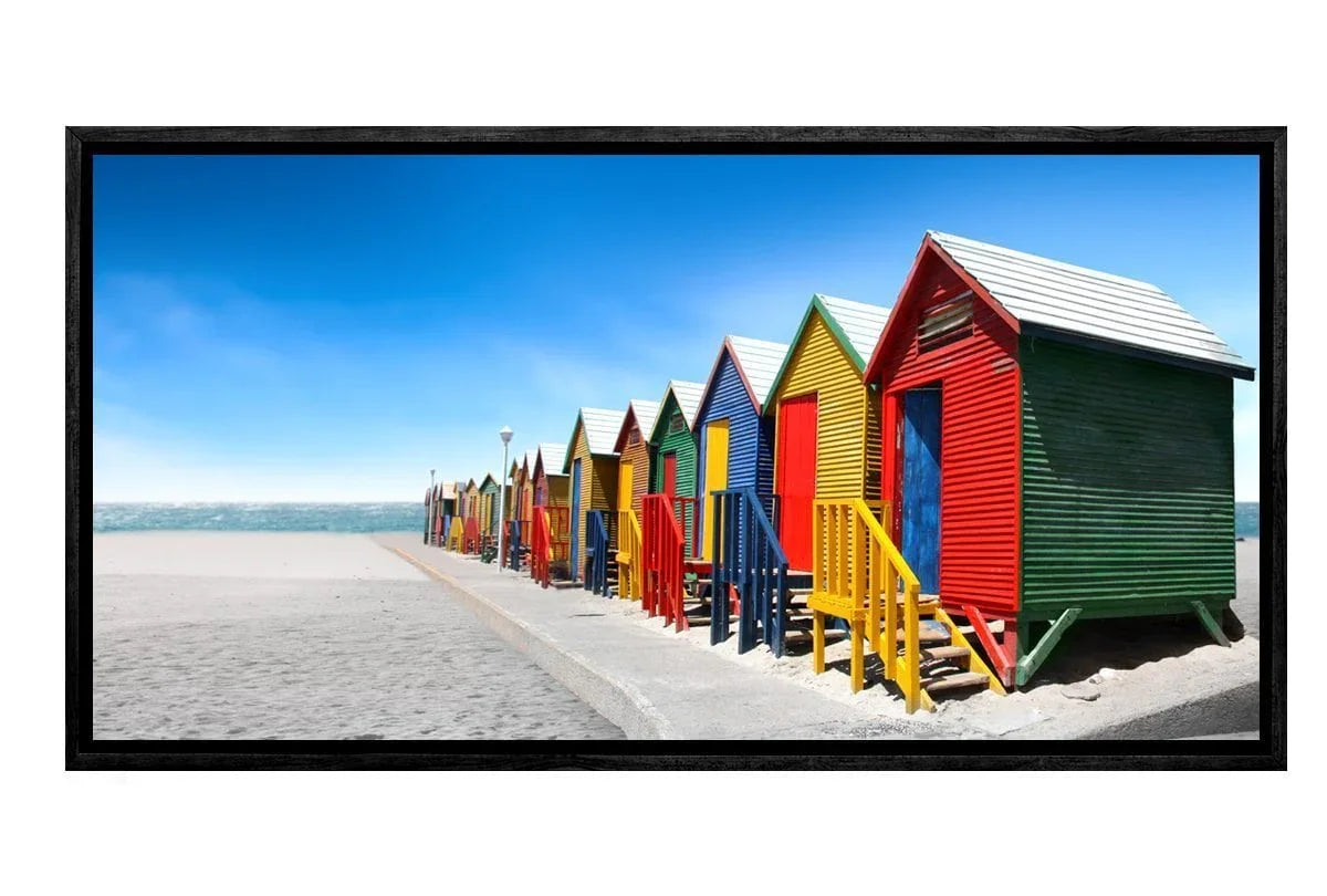 Beach Huts | Canvas Wall Art Print - Final Touch Decor