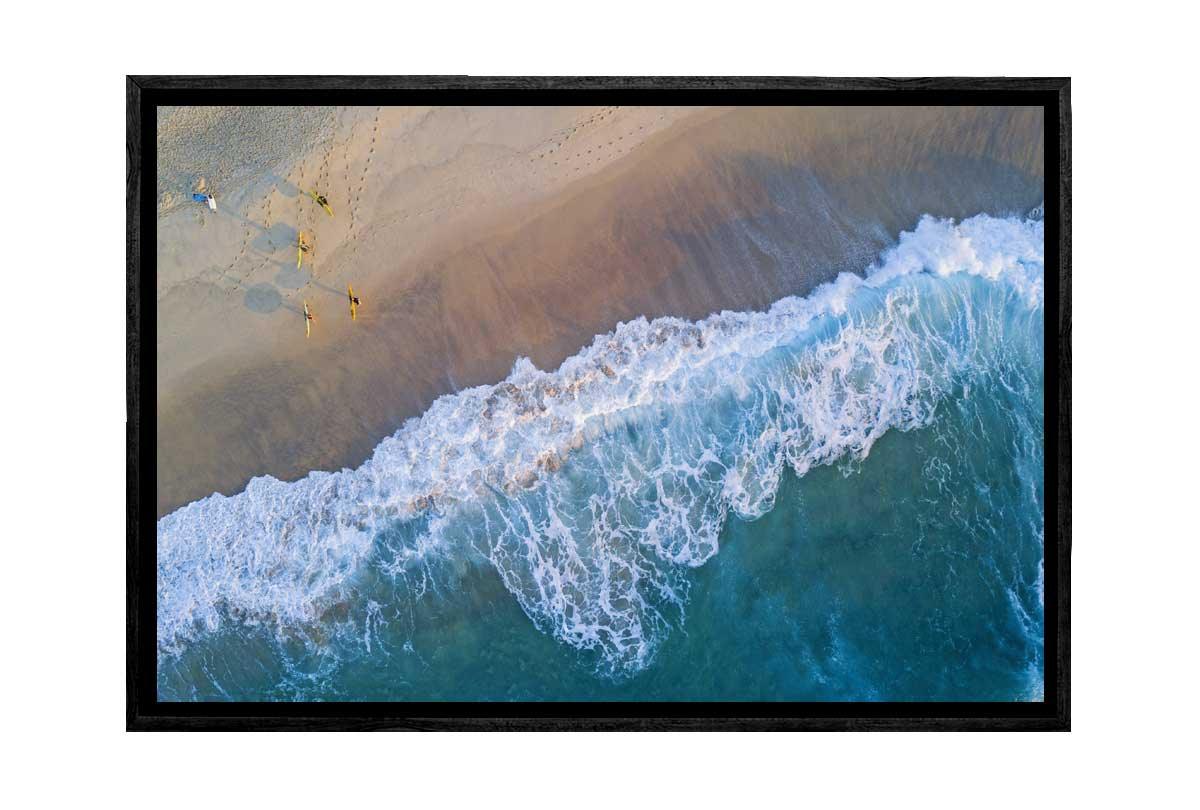 Bronte Beach From Above, Sydney, Australia | Canvas Wall Art Print - Final Touch Decor