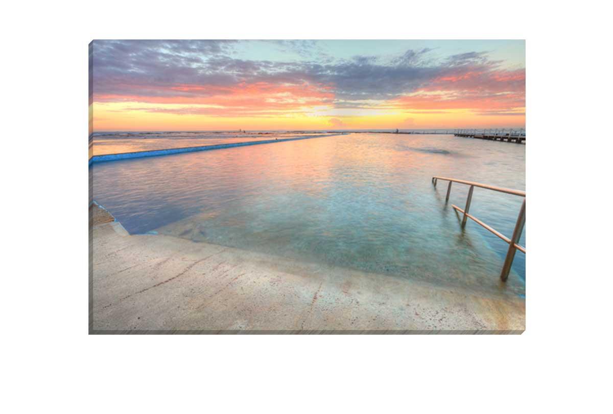 Narrabeen Ocean Pool, Australia | Canvas Wall Art Print - Final Touch Decor