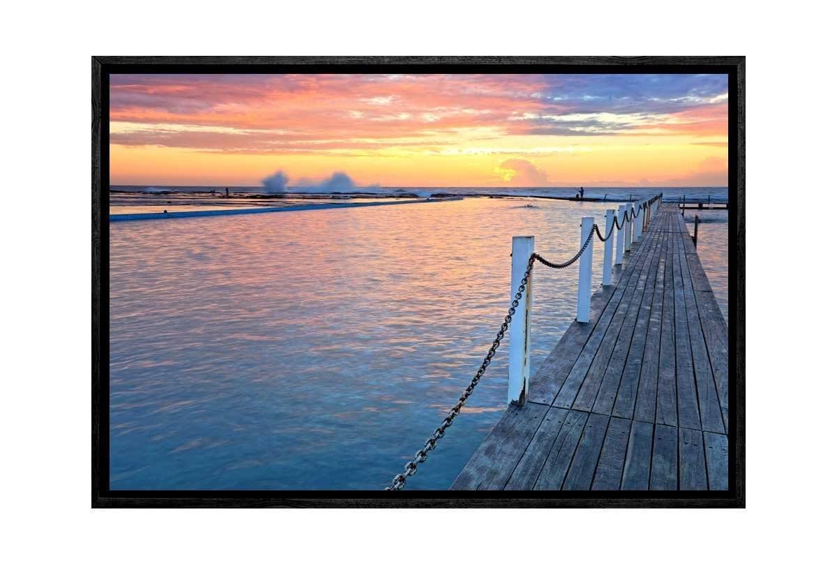 Narrabeen Ocean Pool 2, Australia | Canvas Wall Art Print - Final Touch Decor
