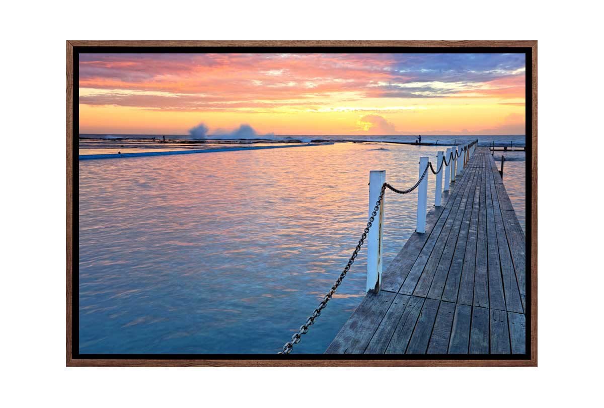 Narrabeen Ocean Pool 2, Australia | Canvas Wall Art Print - Final Touch Decor