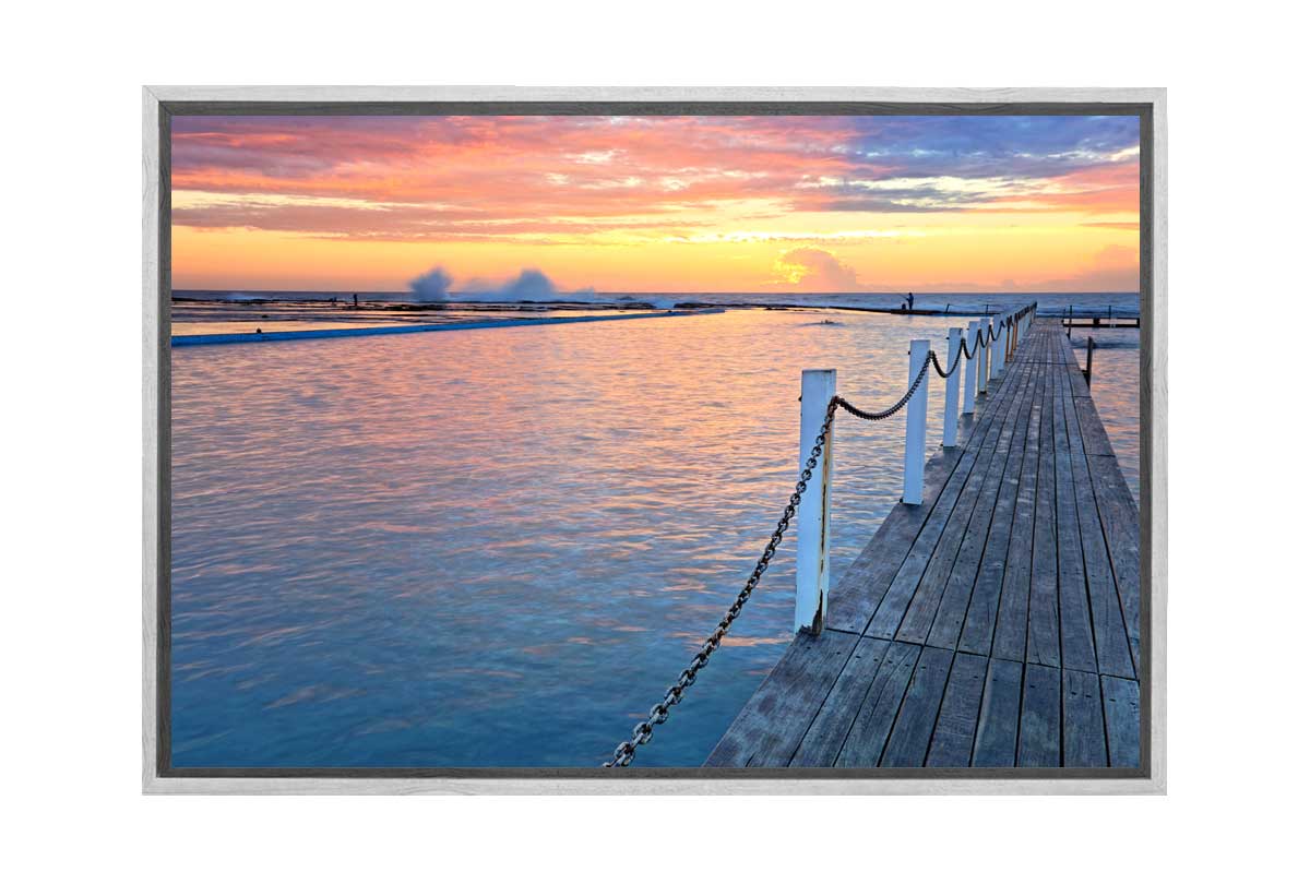 Narrabeen Ocean Pool 2, Australia | Canvas Wall Art Print - Final Touch Decor