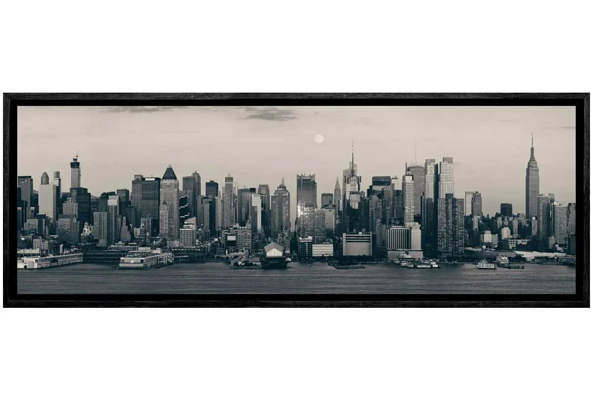 Moon Over Manhattan, NYC, USA | Canvas Wall Art Print - Final Touch Decor