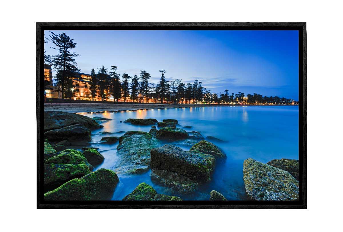 Twilight at Manly Beach, Australia | Canvas Wall Art Print - Final Touch Decor