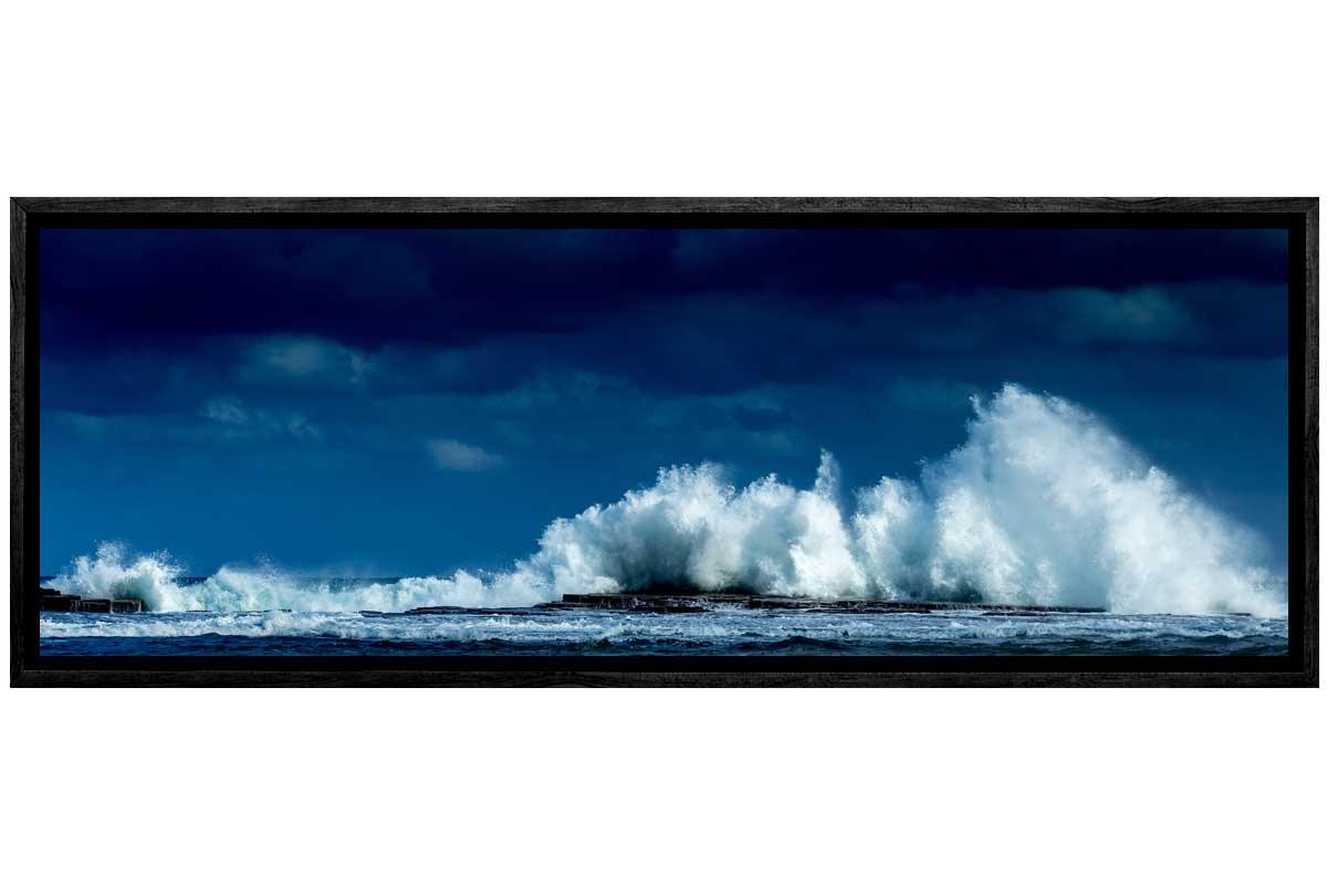 Waves Crashing on Rocks | Canvas Wall Art Print - Final Touch Decor