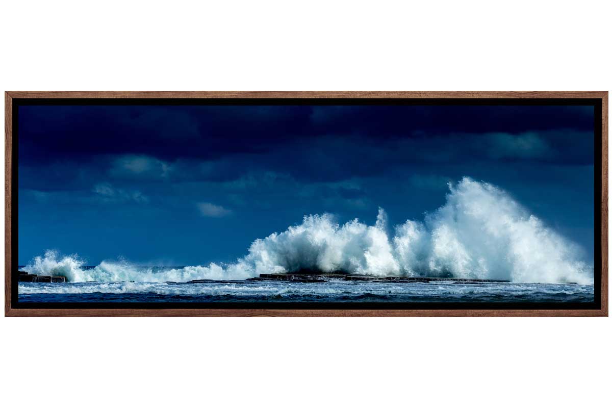 Waves Crashing on Rocks | Canvas Wall Art Print - Final Touch Decor