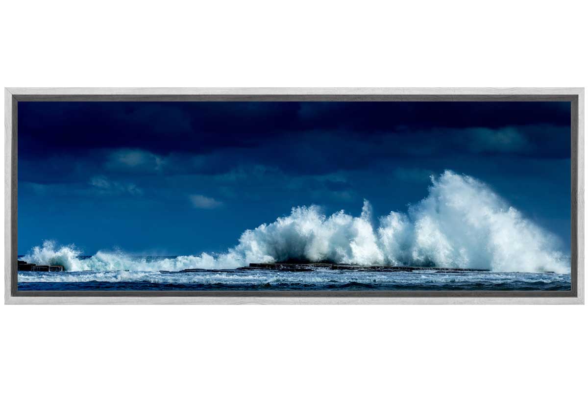 Waves Crashing on Rocks | Canvas Wall Art Print - Final Touch Decor