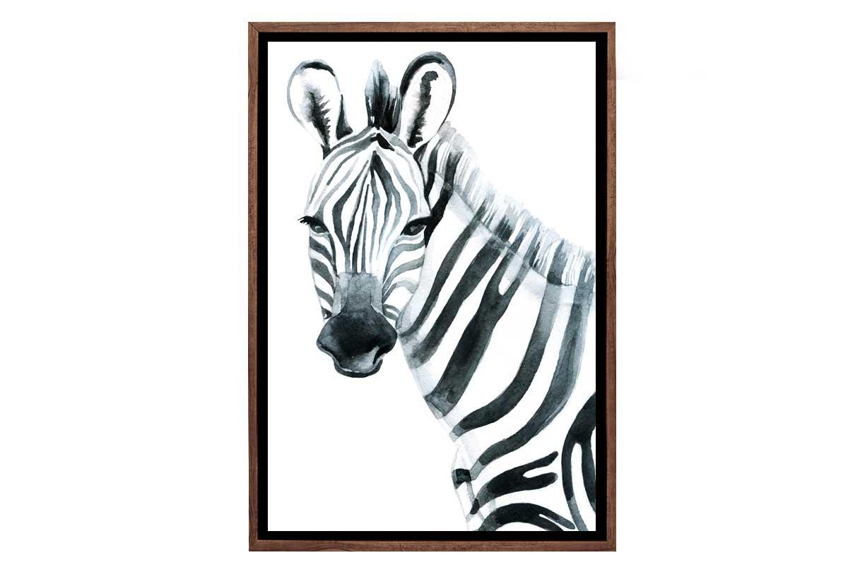 Zebra Watercolour | Canvas Wall Art Print - Final Touch Decor