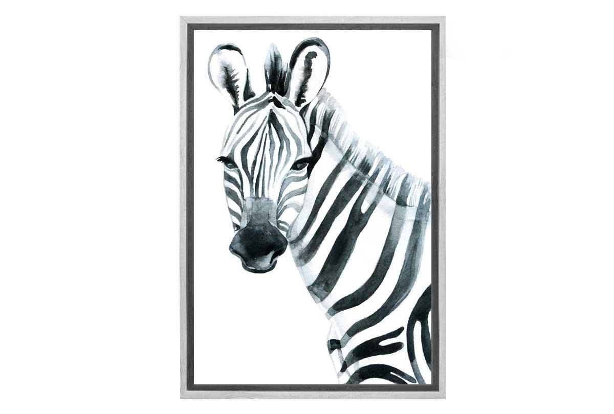 Zebra Watercolour | Canvas Wall Art Print - Final Touch Decor