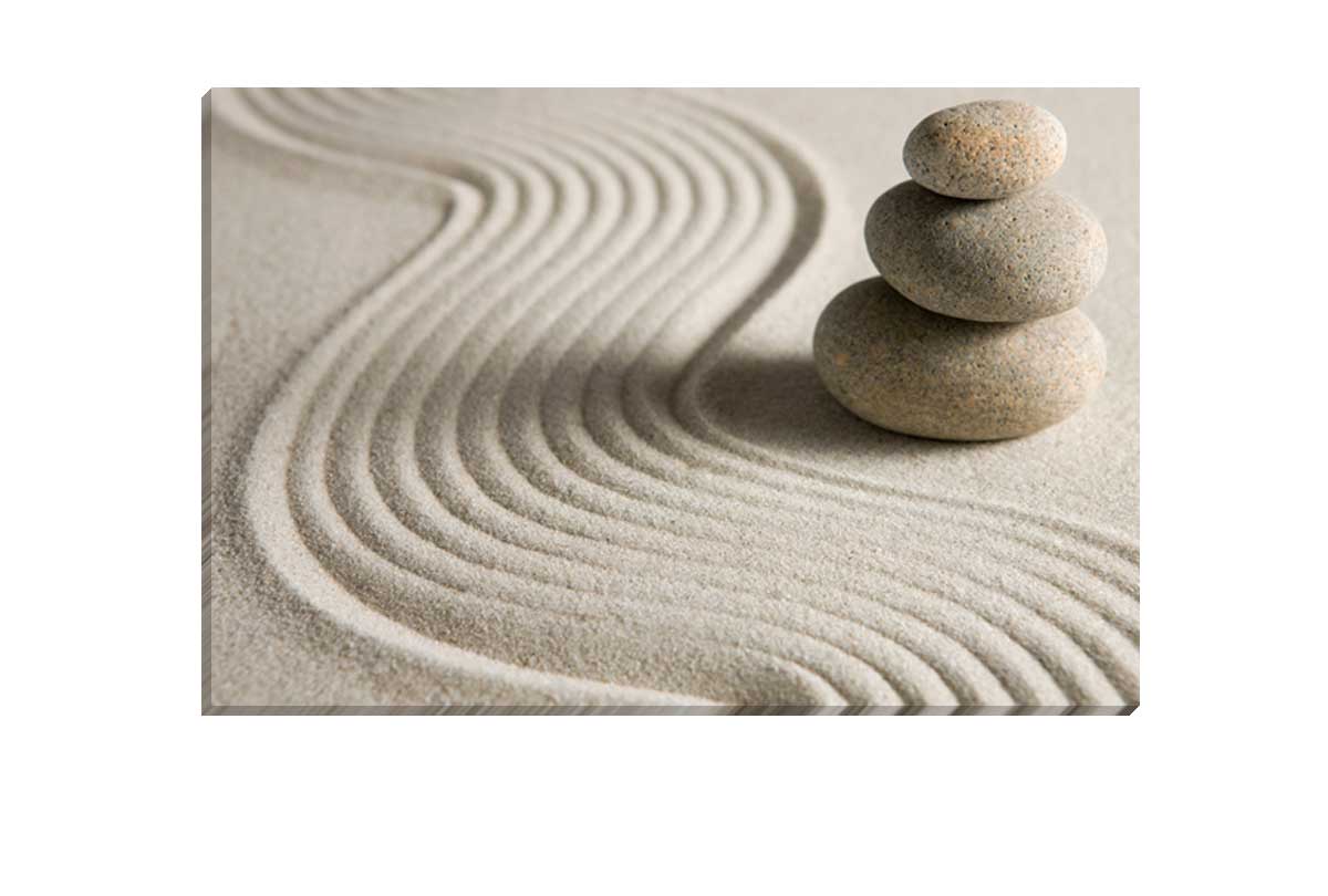 Pebbles on Sand | Canvas Wall Art Print - Final Touch Decor