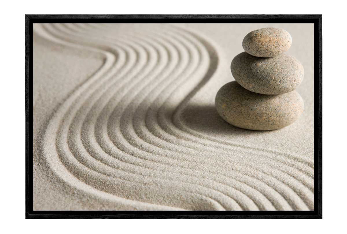 Pebbles on Sand | Canvas Wall Art Print - Final Touch Decor