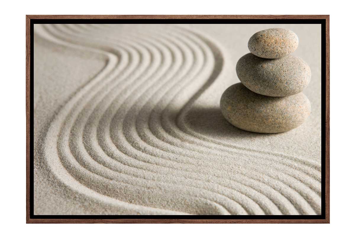 Pebbles on Sand | Canvas Wall Art Print - Final Touch Decor