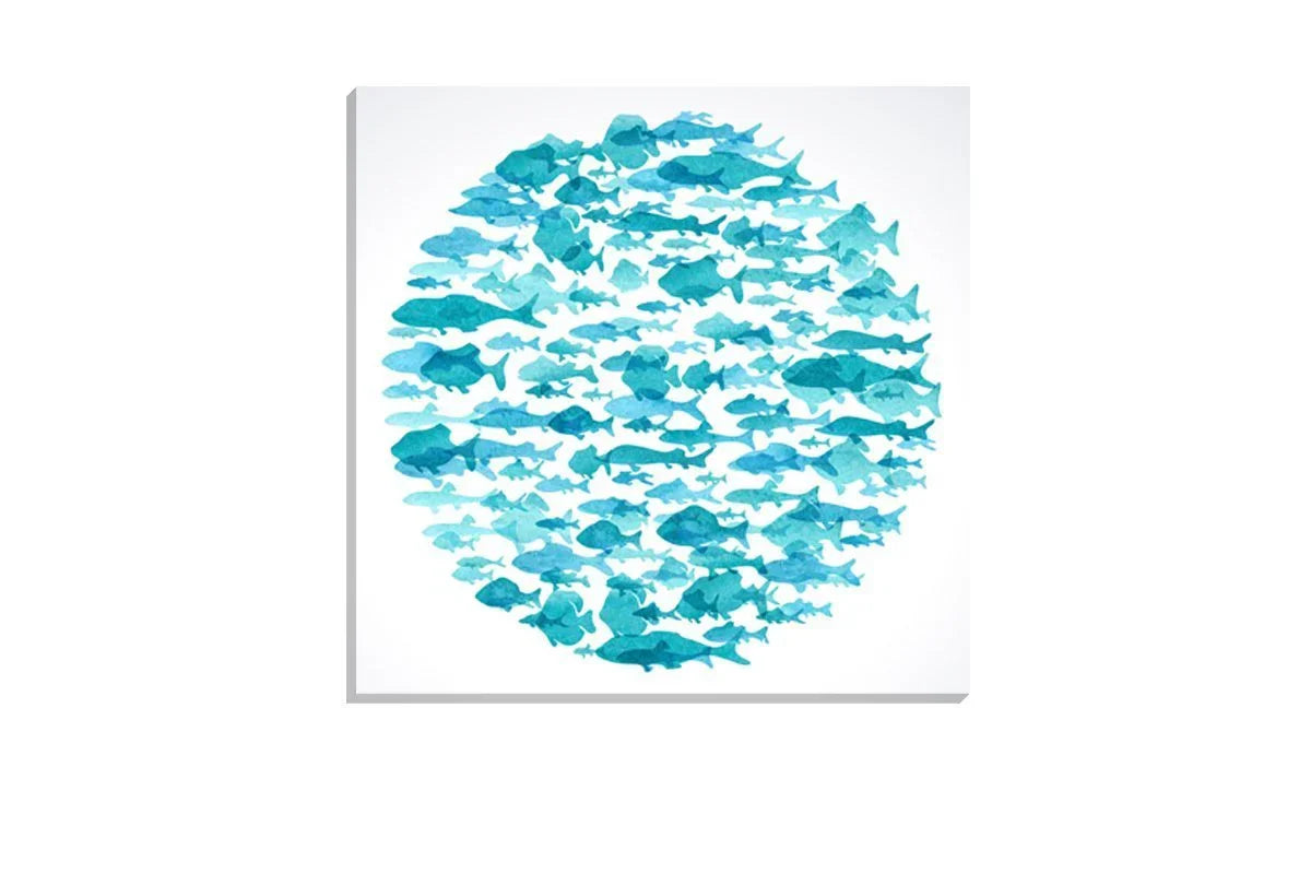 Fish School | Canvas Art Print - Final Touch Decor