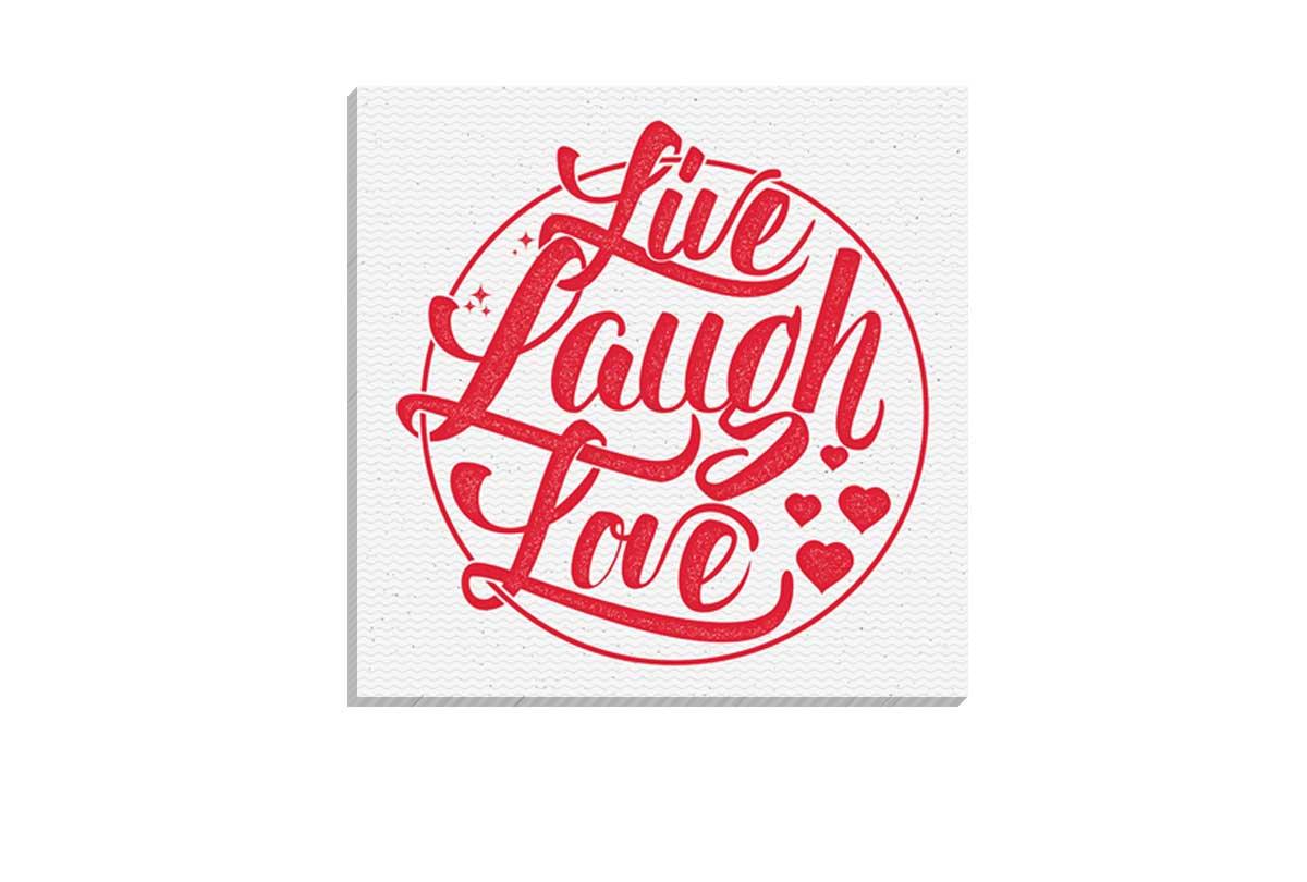Live Laugh Love | Canvas Wall Art Print - Final Touch Decor