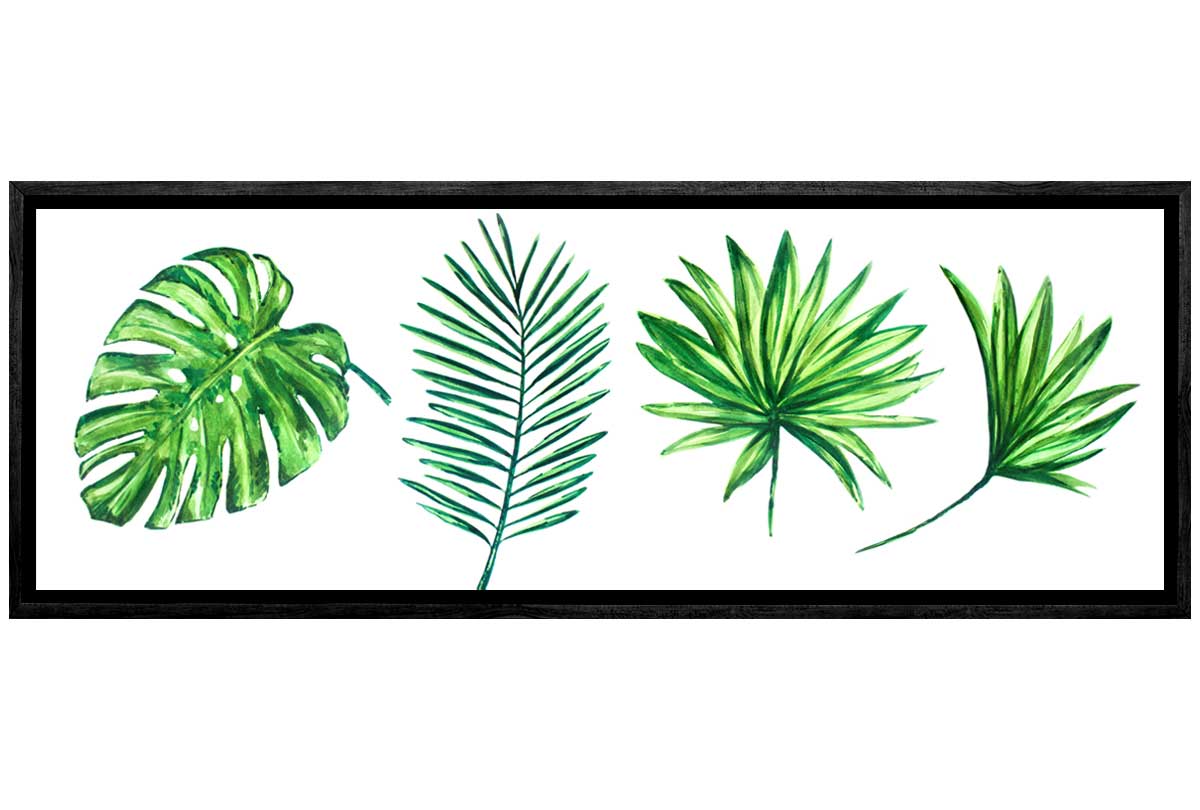 Tropical Leaf Set | Canvas Wall Art Print