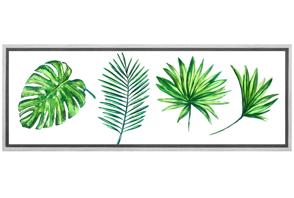 Tropical Leaf Set | Canvas Wall Art Print