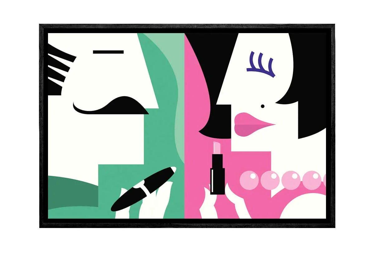 His and Hers Abstract | Canvas Wall Art Print - Final Touch Decor