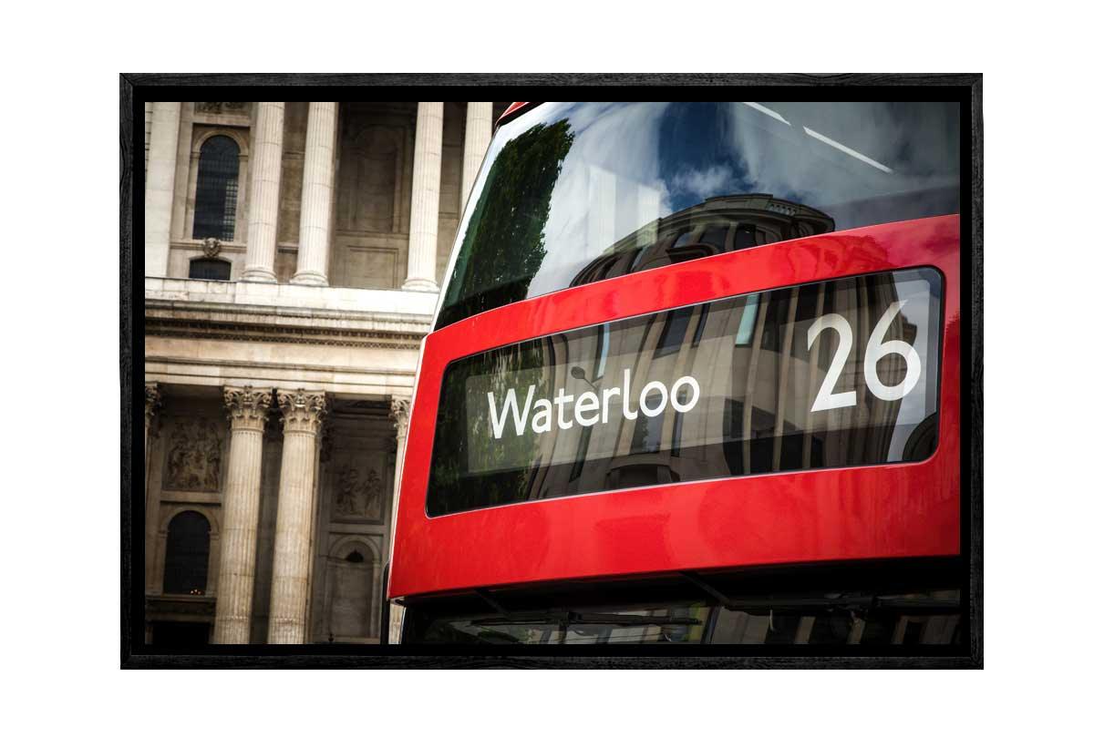 Red London Bus, UK | Canvas Wall Art Print - Final Touch Decor