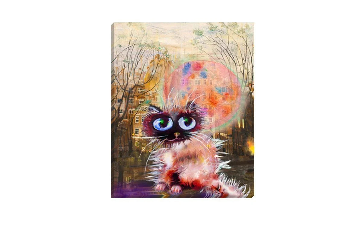 Cat Series | Yard Cat | Canvas Wall Art Decor - Final Touch Decor