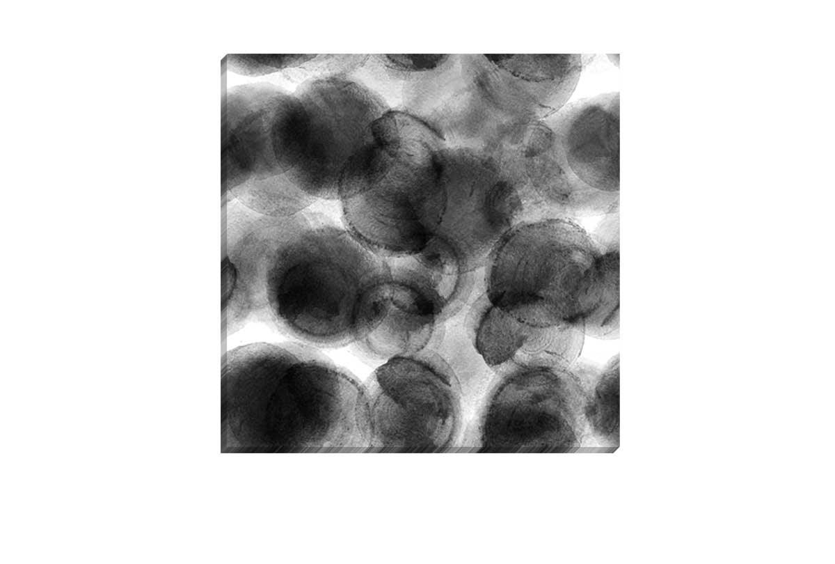 Black Watercolor Dots | Canvas Wall Art Print - Final Touch Decor