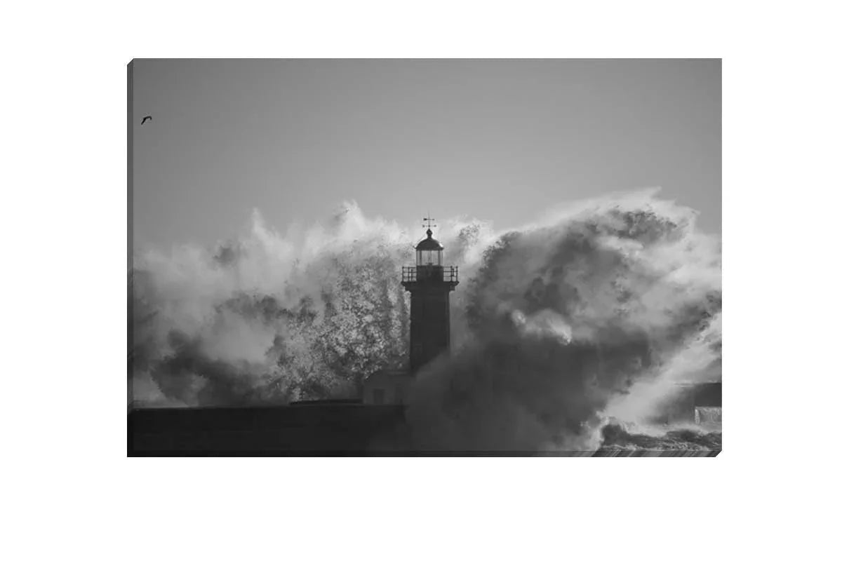 Light House Wave | Canvas Wall Art Print - Final Touch Decor
