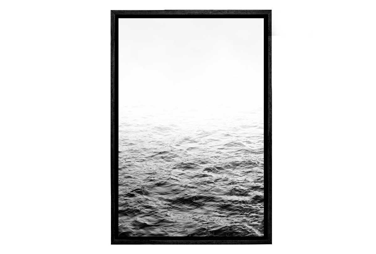 Ocean Print Black and White | Canvas Wall Art Print - Final Touch Decor