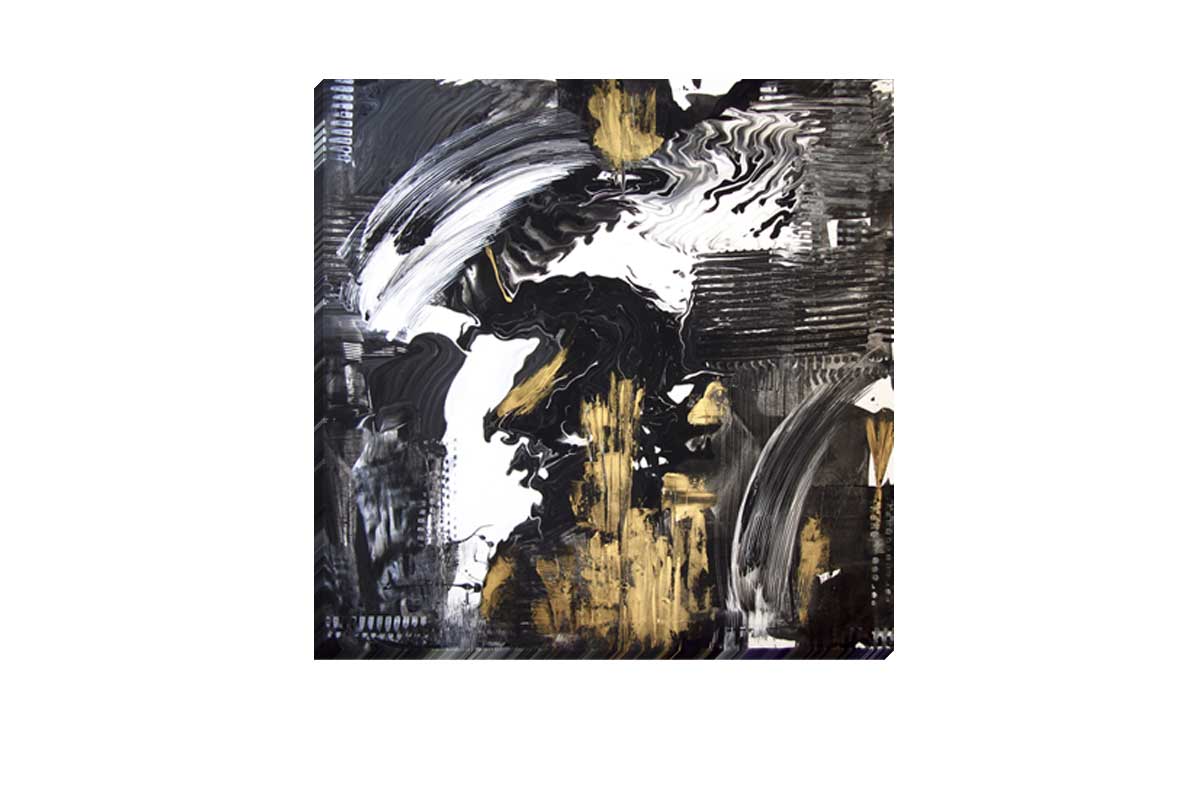 Black and Gold Abstract | Canvas Wall Art Print - Final Touch Decor