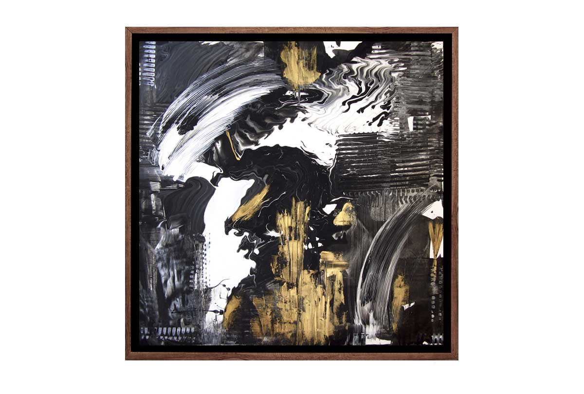 Black and Gold Abstract | Canvas Wall Art Print - Final Touch Decor