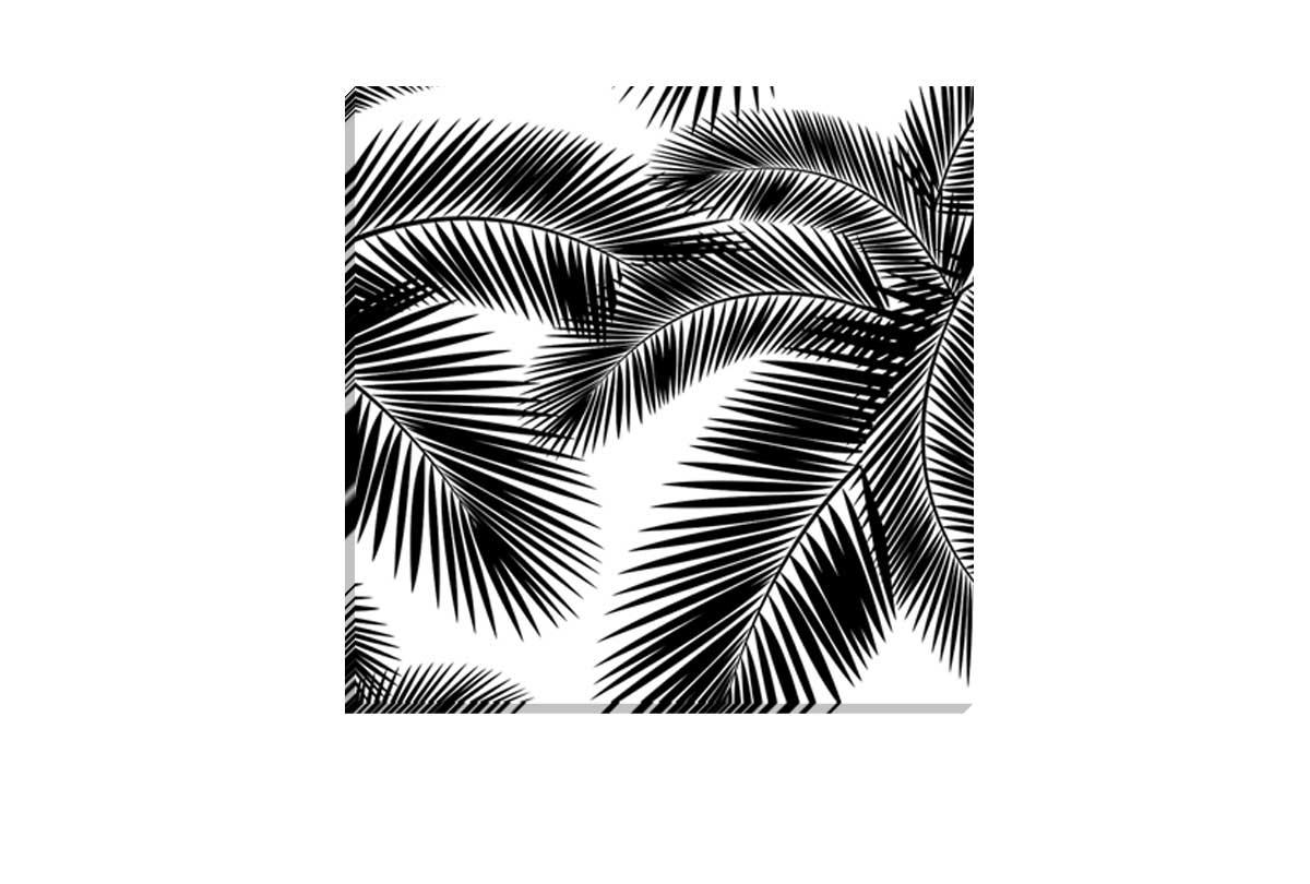 Black Palm Leaves | Canvas Wall Art Print - Final Touch Decor
