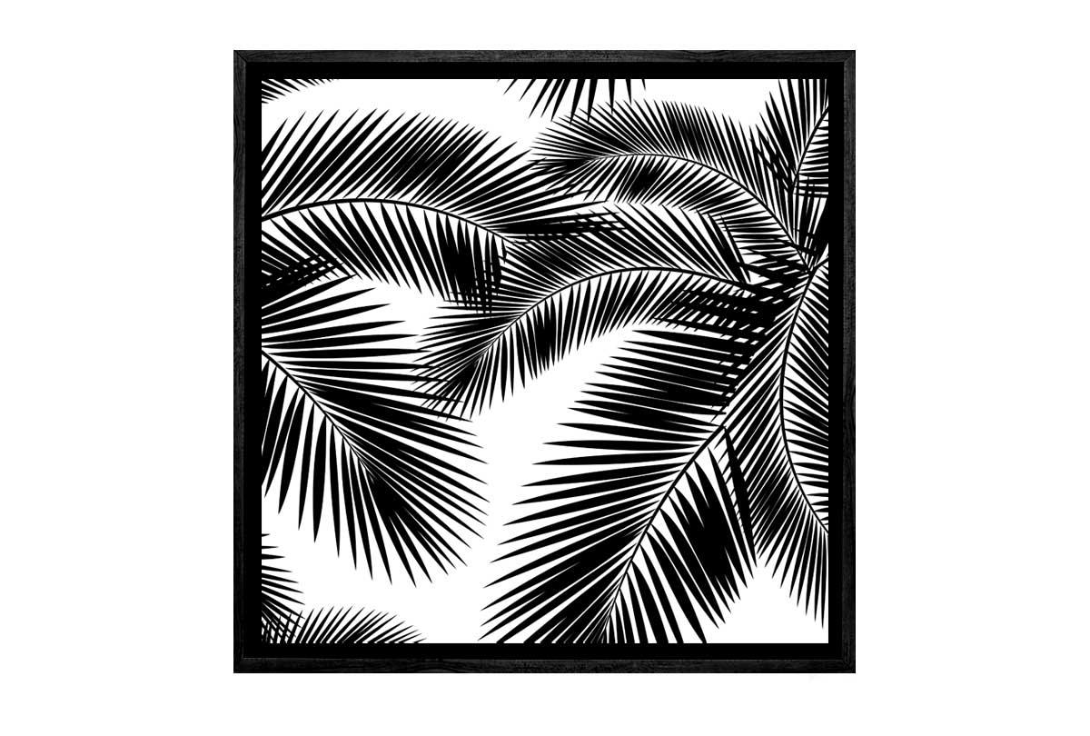 Black Palm Leaves | Canvas Wall Art Print - Final Touch Decor