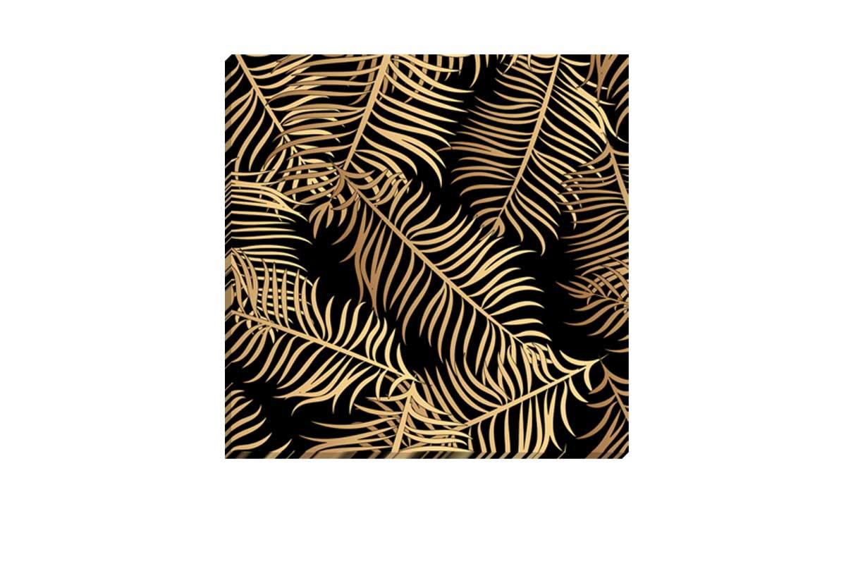 Golden Palm Leaves | Canvas Wall Art Print - Final Touch Decor