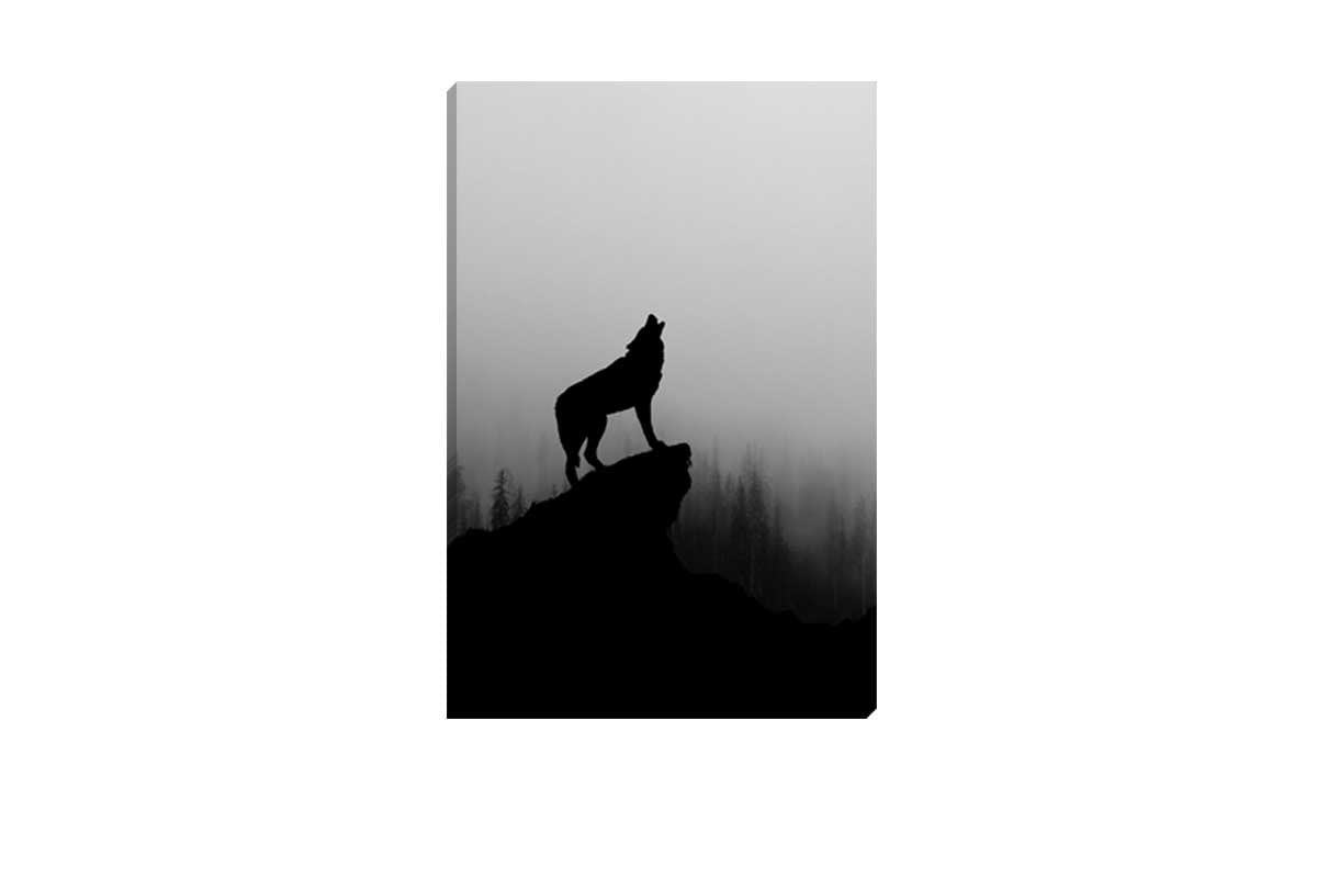 Howling Wolf | Canvas Wall Art Print - Final Touch Decor