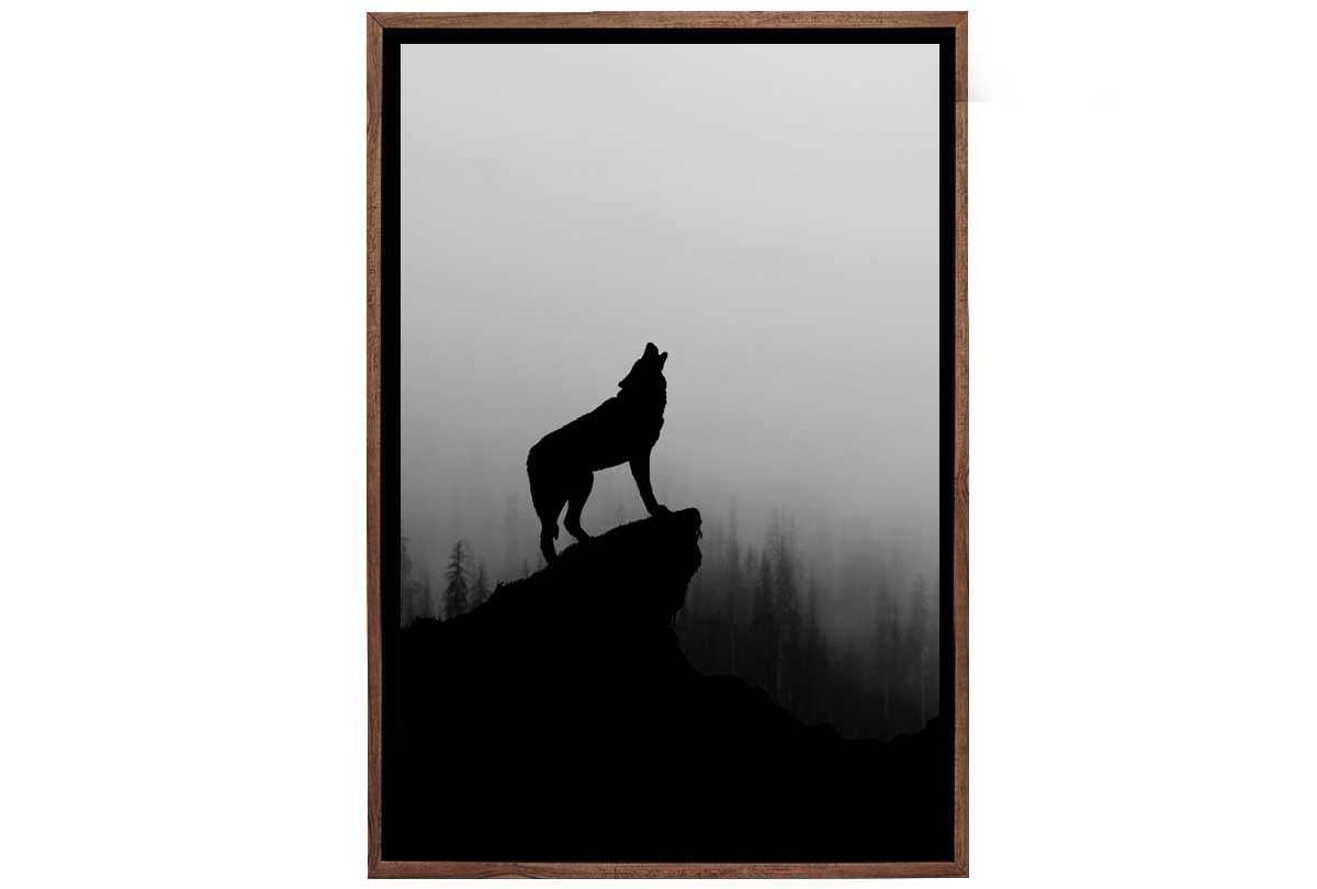 Howling Wolf | Canvas Wall Art Print - Final Touch Decor