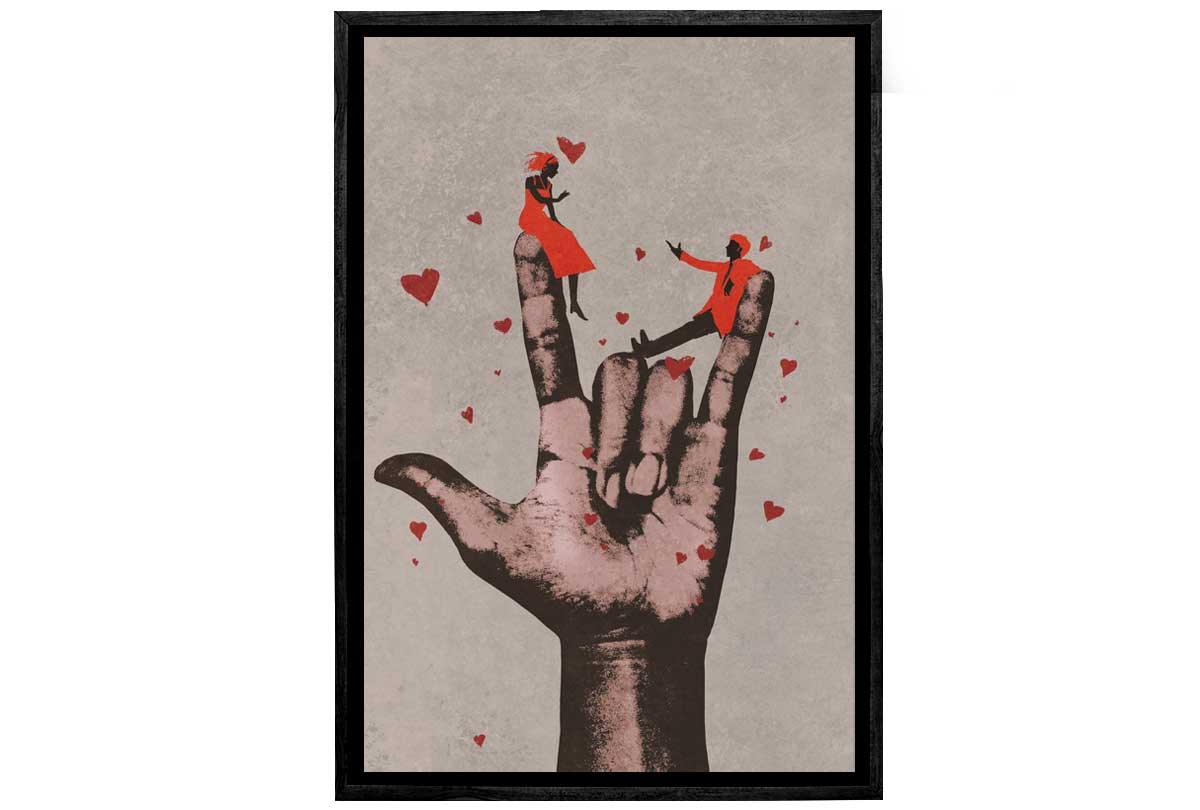 I Love You Hand Sign | Canvas Wall Art Print - Final Touch Decor