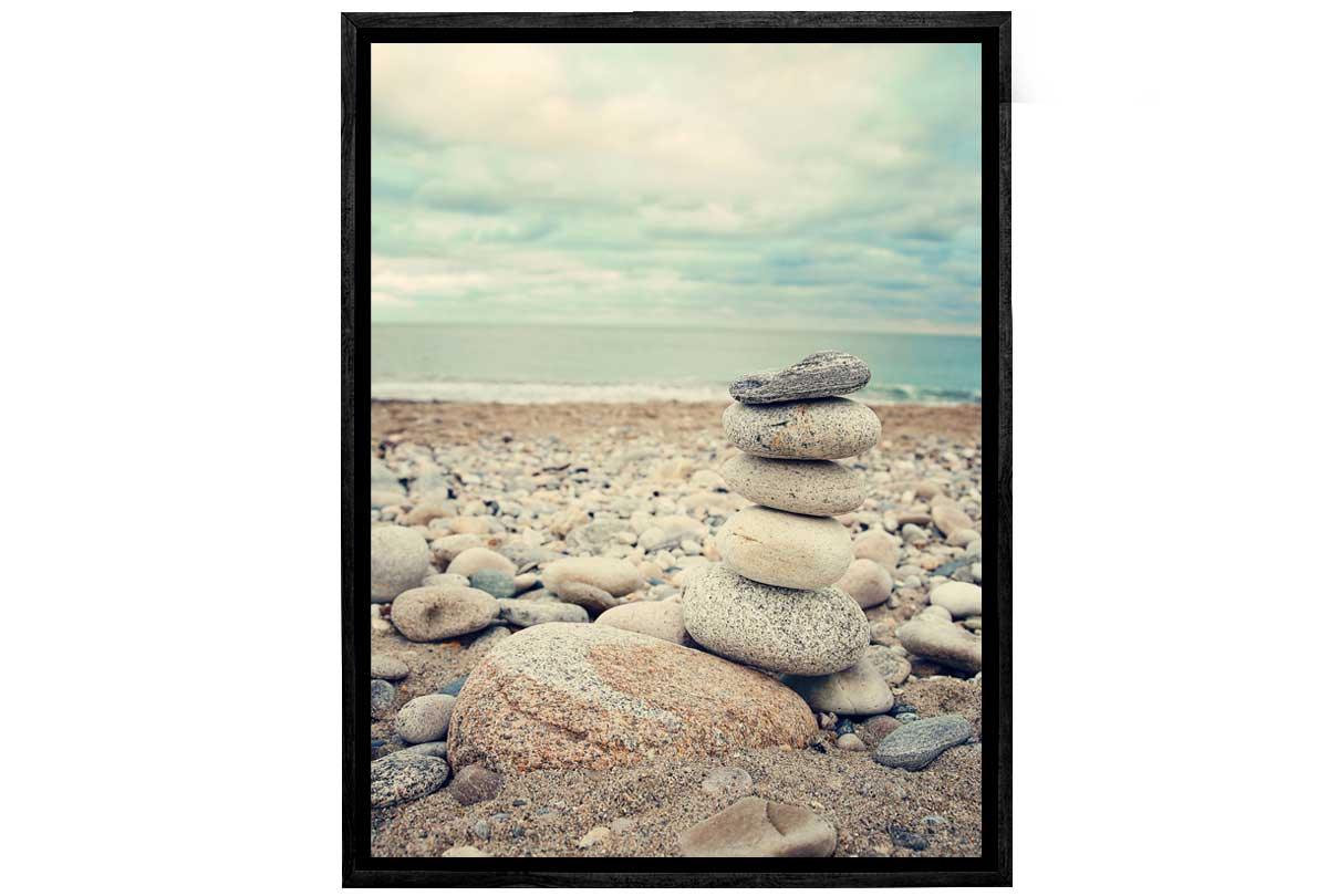 Pebbles on Beach 2 | Canvas Wall Art Print - Final Touch Decor