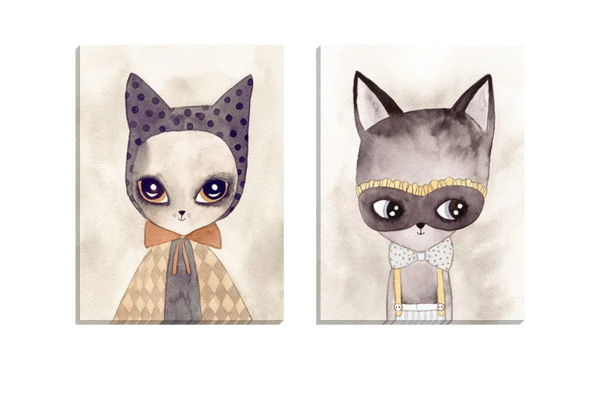 Carnival | Set of 2 | Canvas Wall Art Print - Final Touch Decor