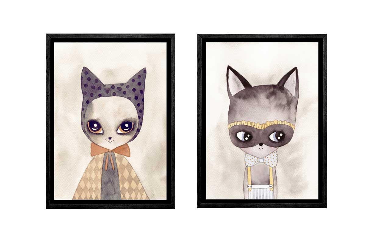 Carnival | Set of 2 | Canvas Wall Art Print - Final Touch Decor