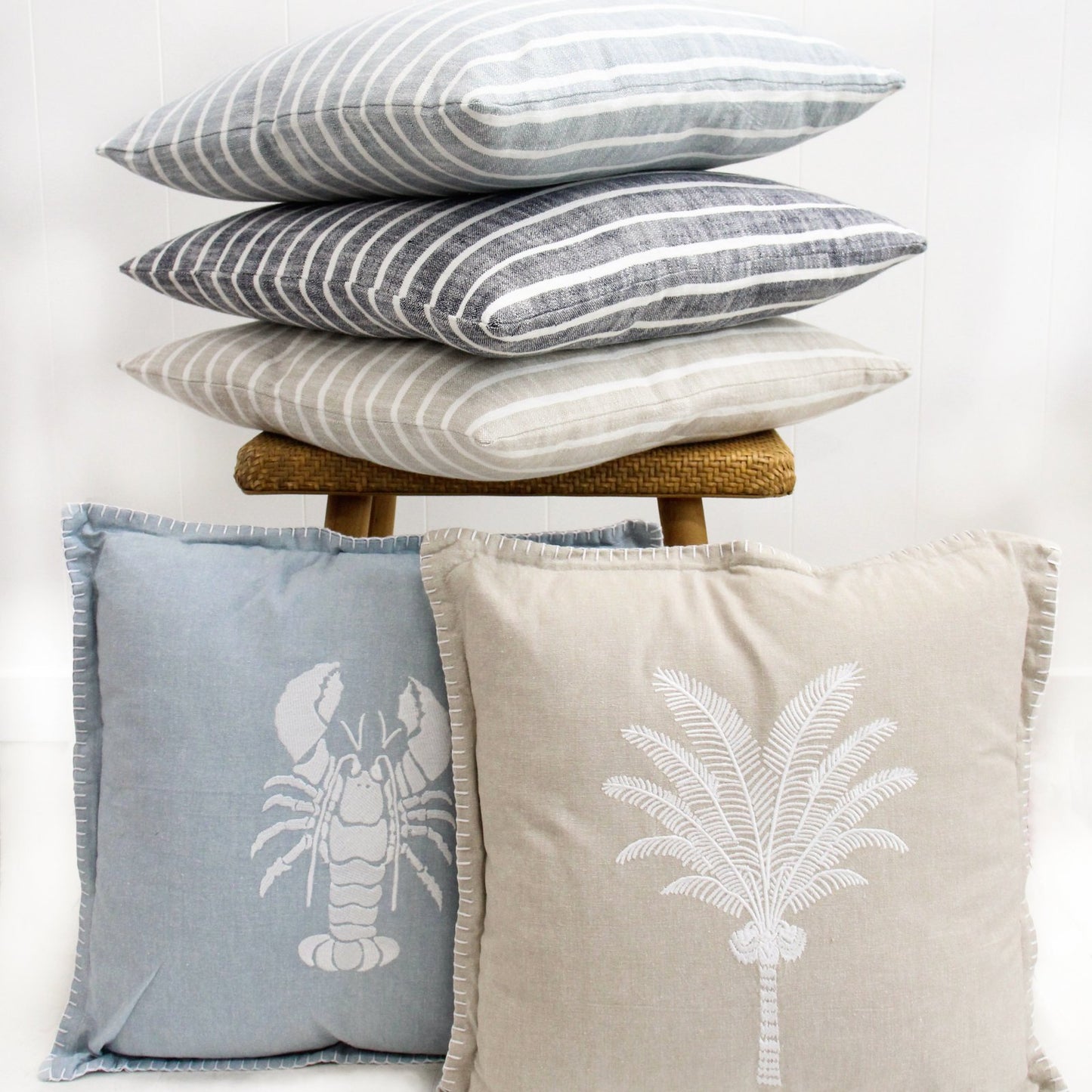 Cushion Palm Cove Natural - 46 x 46cm