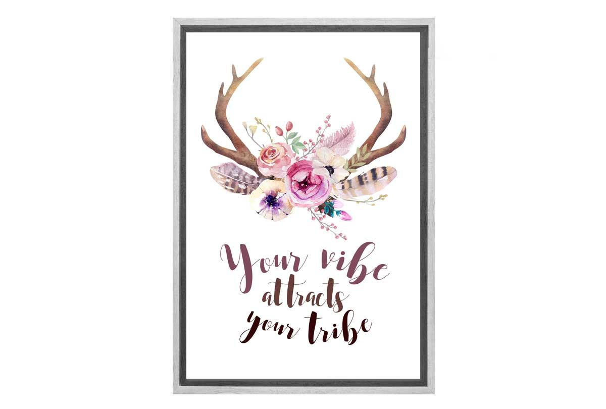 Boho Antlers | Canvas Wall Art Print - Final Touch Decor