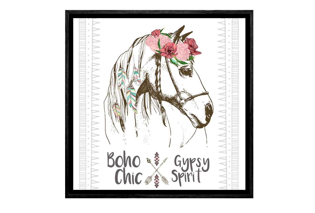 Boho Gypsy Horse | Canvas Wall Art Print - Final Touch Decor