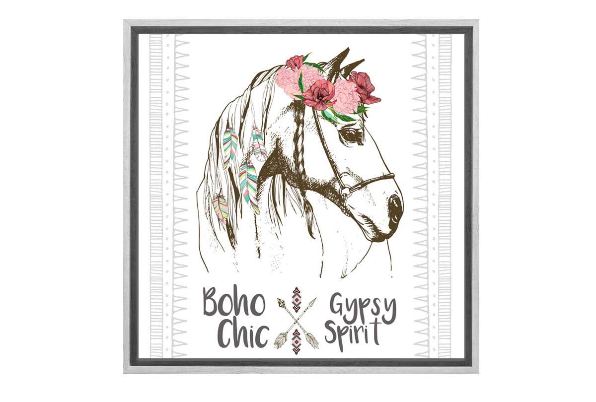 Boho Gypsy Horse | Canvas Wall Art Print - Final Touch Decor