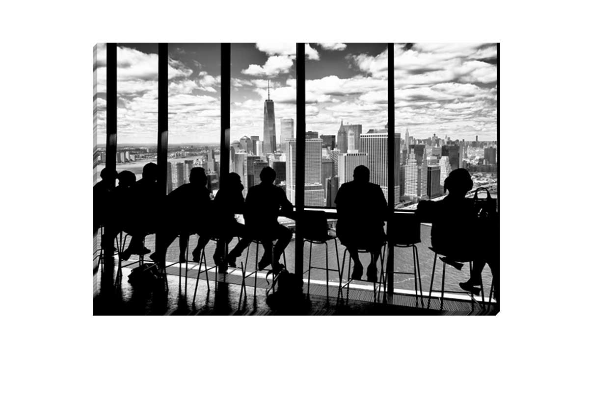 Lunch over Manhattan | Canvas Wall Art Print - Final Touch Decor