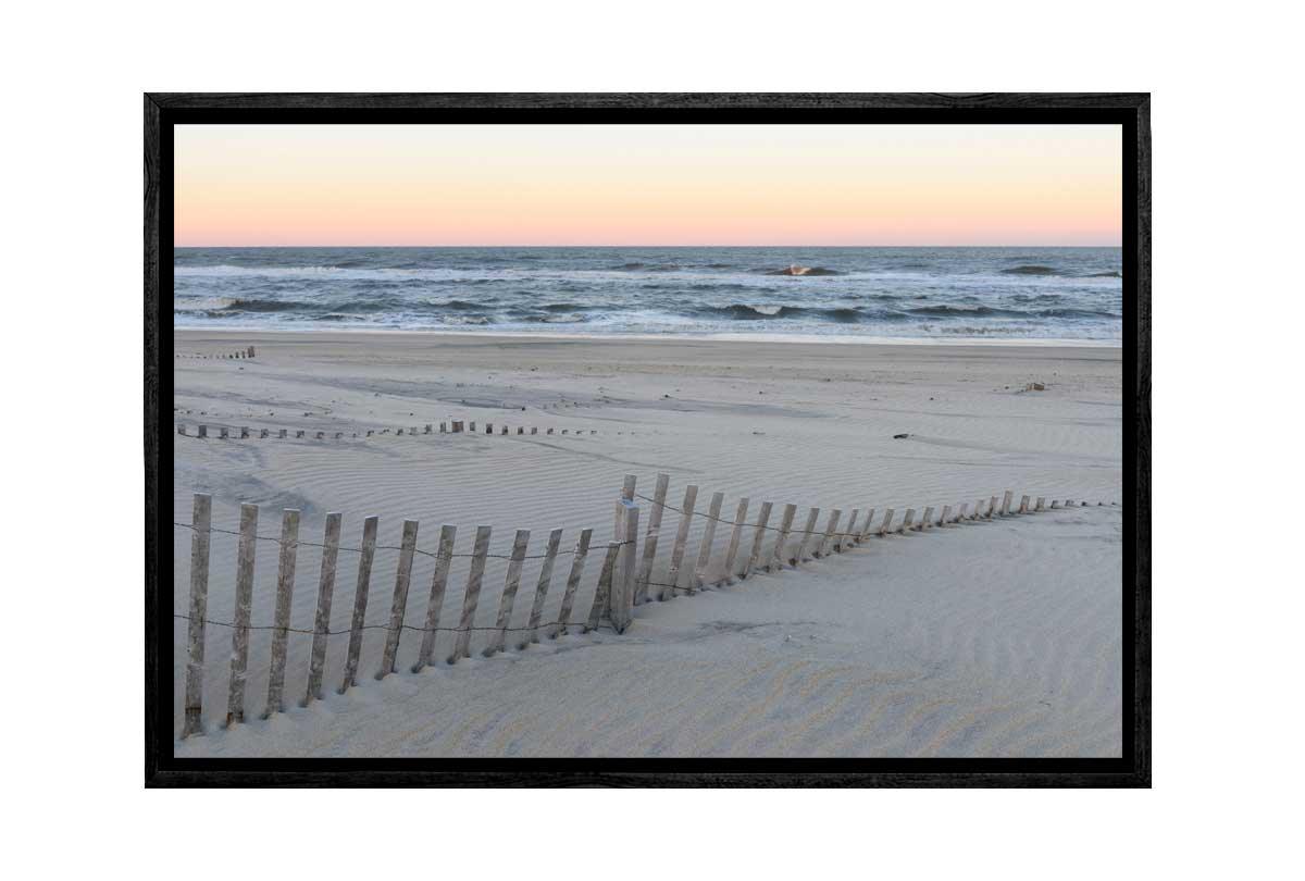 Sand Dune Fences | Canvas Wall Art Print - Final Touch Decor