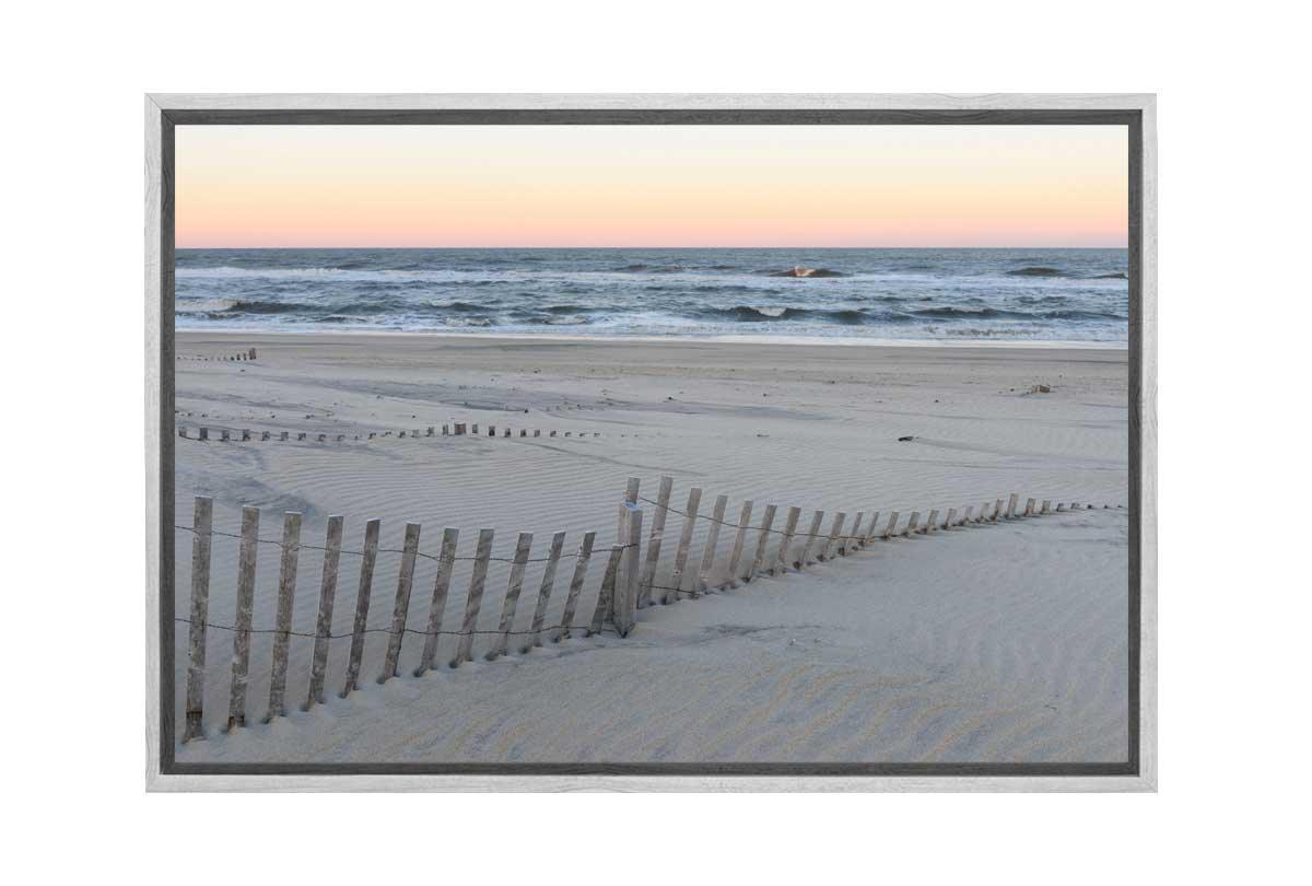 Sand Dune Fences | Canvas Wall Art Print - Final Touch Decor
