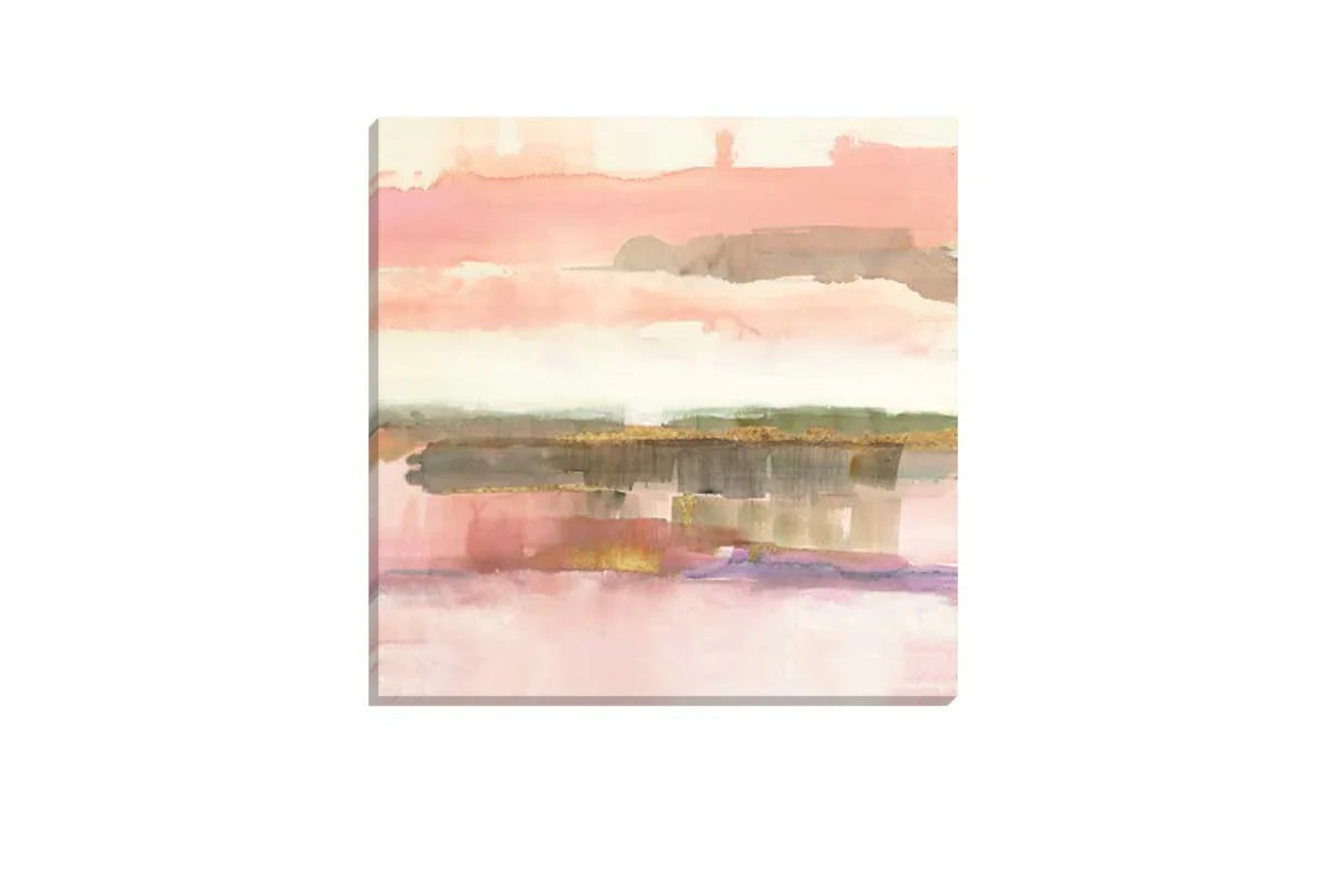 Pink Brown Abstract | Canvas Wall Art Print - Final Touch Decor