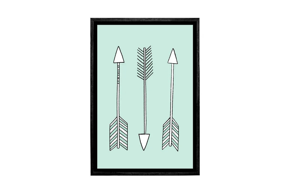 Arrows Blue | Scandinavian Kid's Wall Art Print - Final Touch Decor
