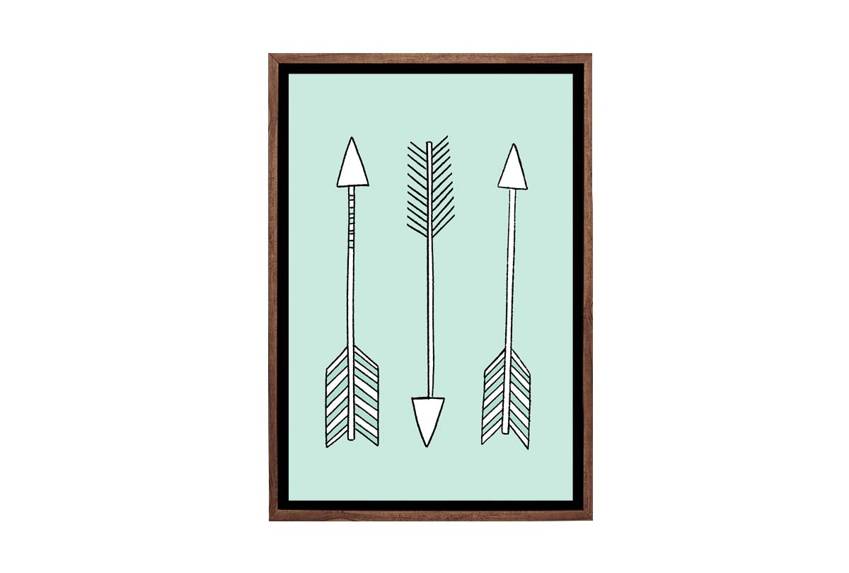 Arrows Blue | Scandinavian Kid's Wall Art Print - Final Touch Decor